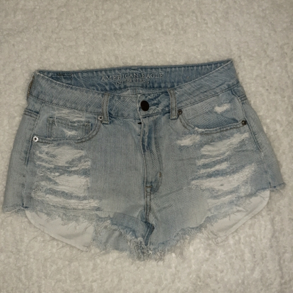 AMERICAN EAGLE high-rise festival shorts